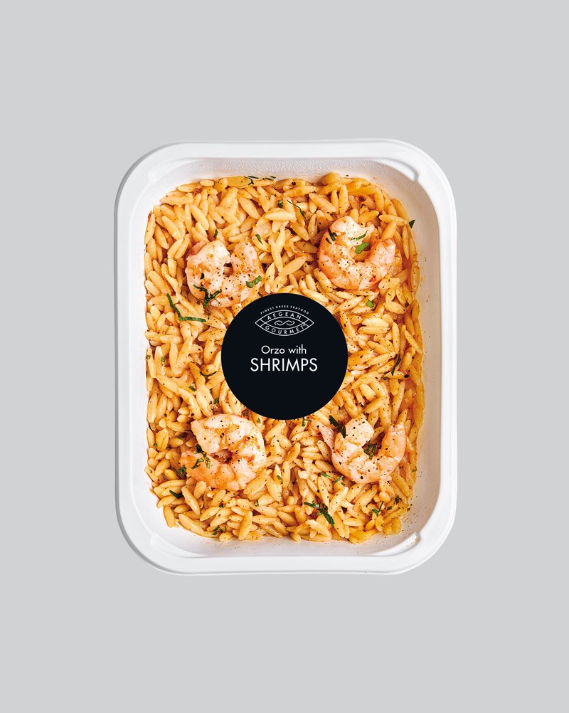 Orzo with shrimps